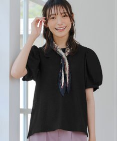 Tiaclasse 【洗える】ボリューム袖ジャガードプルオーバー