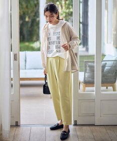 ANY L イージーケアライトストレッチテーパードパンツ