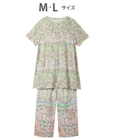 tsumori chisato SLEEP ツモリチサト パジャマ ベア天竺素材(トップス) 綿100%(ボトム) 4分袖 9分丈 レディース UDT113 /ワコール