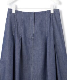 ICB L 【洗える】PlaX コットンソフトデニムスカート