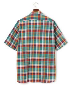J.PRESS MEN 【J.PRESS ORIGINALS】Indian Madras Regular half Sleeve Shirt / Baggy-Fit
