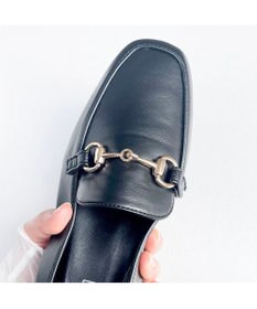 MODE ET JACOMO <noyau>スクエアトゥビット付きヒールローファー