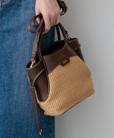 23区 【先行予約】ペーパーライクコンビ ショルダーバッグ (S)