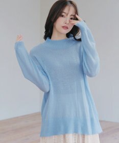 Tiaclasse 【洗える】シアープルオーバーニット