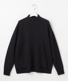 自由区 ウールカシミヤブレンドスパンコールハイネック ニット