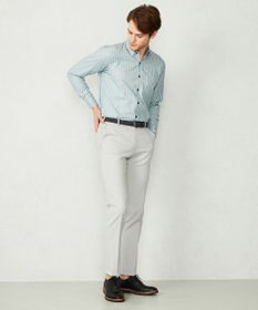 JOSEPH ABBOUD 【オーガニックコットン】JOE COTTON シャンブレーサテンストライプ シャツ