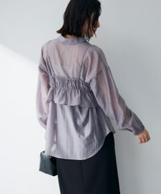 Green Parks 【WEB限定】ＳＥＴ２点フリルビスチェ＋シャツチュニックⅡ