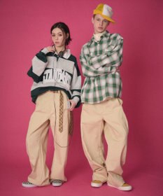 WEGO 【ユニセックス着用ITEM】ステッチカラーチノパンツ