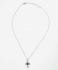 WEGO Lブラックストーンモチーフネックレス