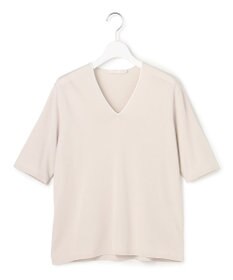 ICB L 【先行予約・WEB限定カラーあり】 シンセティックハイゲージ 半袖Vネックニット