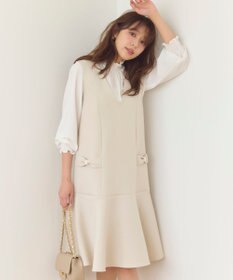 Feroux 【新型・洗える】リボンデザイン ダンボールワンピース
