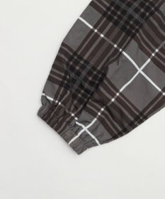 WEGO 【ユニセックス着用ITEM/MLサイズ展開】チェックロゴフードブルゾン