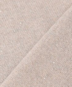 自由区 ウールカシミヤブレンドスパンコールハイネック ニット