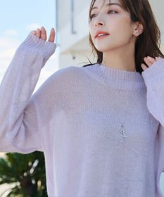 Tiaclasse 【洗える】シアープルオーバーニット