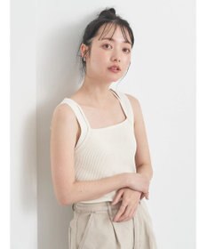 earth music&ecology レイヤードニットタンクトップ