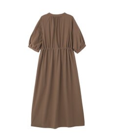 YECCA VECCA <<UVカット>>ドロストギャザー袖ワンピース