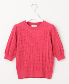 Feroux 【洗える】カラーケーブル ニット