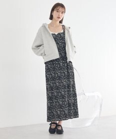 earth music&ecology フラワーバッククロスキャミワンピース