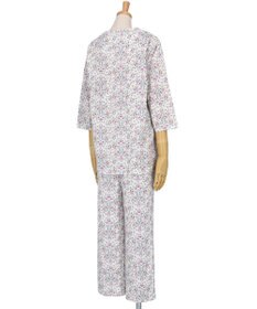 WACOAL ワコール_リラックス＆スリープ パジャマ 7分袖 長袖 長ズボン 綿100%(本体) ミントン レディース NDT256 /ワコール