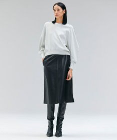 BEIGE， 【洗える】LAURA / ドライタッチバックジップニット