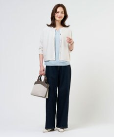 J.PRESS LADIES 【洗える】BASIC STRETCH DENIM ワイド ストレート デニム