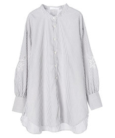 Green Parks 袖刺繍シャツチュニック