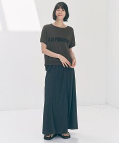 UNFILO 【ウエストゴム】ライトフィブリル ロングスカート