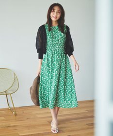 Feroux 【洗える】Vネックシアー カーデ