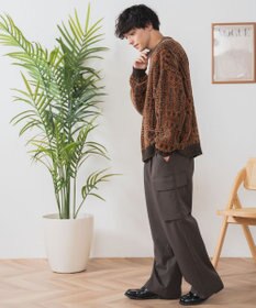 WEGO ベロアモール総柄プルオーバー