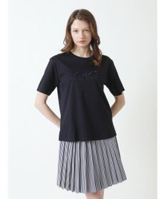 DAKS ロゴ スパンコール Tシャツ