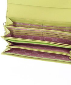 CLATHAS ワッフル　フラップ長財布