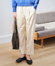 ANY 【ウエストゴム】イージーケアライトストレッチテーパードパンツ