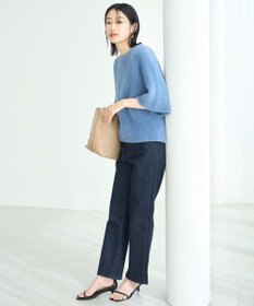 UNFILO L ナイロンシャギー  ハーフスリーブ プルオーバー