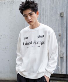 WEGO 【ユニセックス着用ITEM/裏起毛/SMLサイズ展開】リラックスフィットゲームロゴプルオーバー