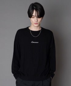 WEGO アクセ付きワンポイントニットプルオーバー（LS）