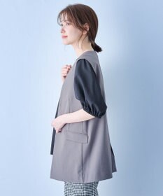 ANY 【セットアップ可能/ストレッチ】イージーケアジレ