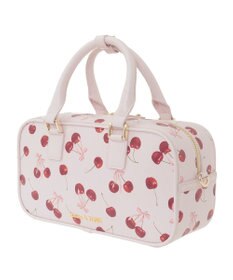 Maison de FLEUR チェリー柄ボストンバッグ