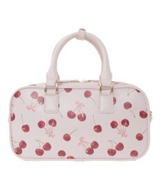 Maison de FLEUR チェリー柄ボストンバッグ