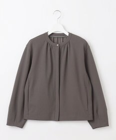 J.PRESS LADIES ジョーゼットジャージー タックスリーブ ブルゾン