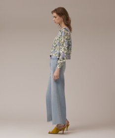 GRACE CONTINENTAL ローズプリントニットカーディガン