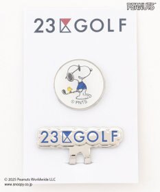 23区GOLF 【UNISEX】『PEANUTS』コラボ　マーカー　JOE COOLのクールなイラスト ブルー系