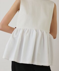 GRACE CONTINENTAL タフタペプラムトップ