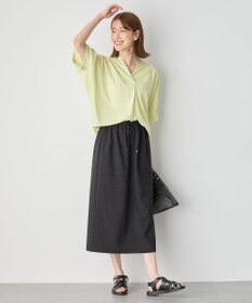 ANY L タックスリーブブラウス