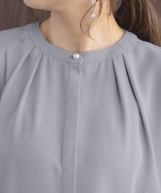Tiaclasse L 【洗える】とろみシャツチュニック