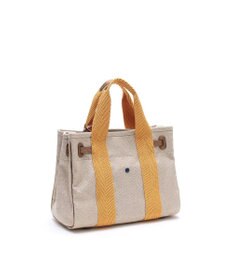 A.D.M.J. リネンラメクロス/前金具付トート32cm(Dカン＋)