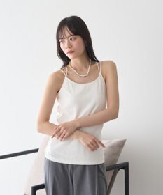 earth music&ecology クロスストラップカップ付キャミソール