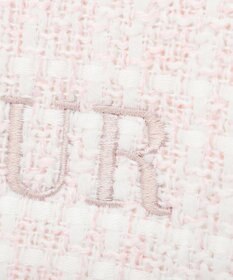 Maison de FLEUR スカーフ付きツイードスクエアトートバッグ