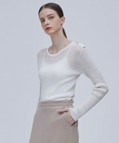 BEIGE， LIANE / リブニットトップス