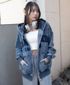 WEGO カレッジロゴBIGZIPパーカー