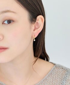Phoebe 〈痛くないシリーズ/金属アレルギー対応〉ソロパールフープライトフィットイヤリング　ゴールド/ニッケルフリー